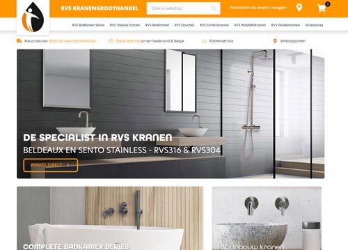 Webdesign kranengroothandel
